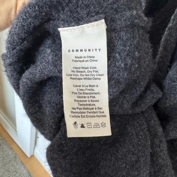 Artizia Community Wool and Yak Dark Gray Long Cardigan - Picture 3 of 4